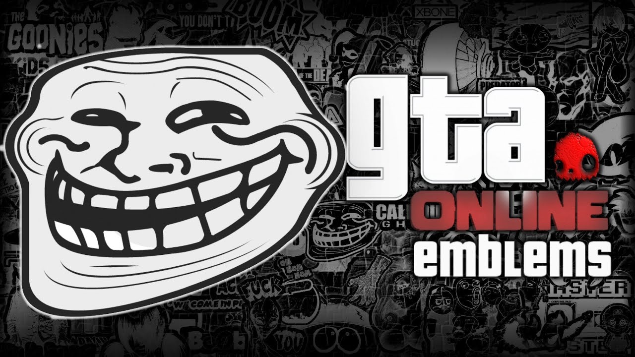 GTA V - Troll - Custom Crew Emblem Tutorial ( Grand Theft Auto 5 ) Screetch2009