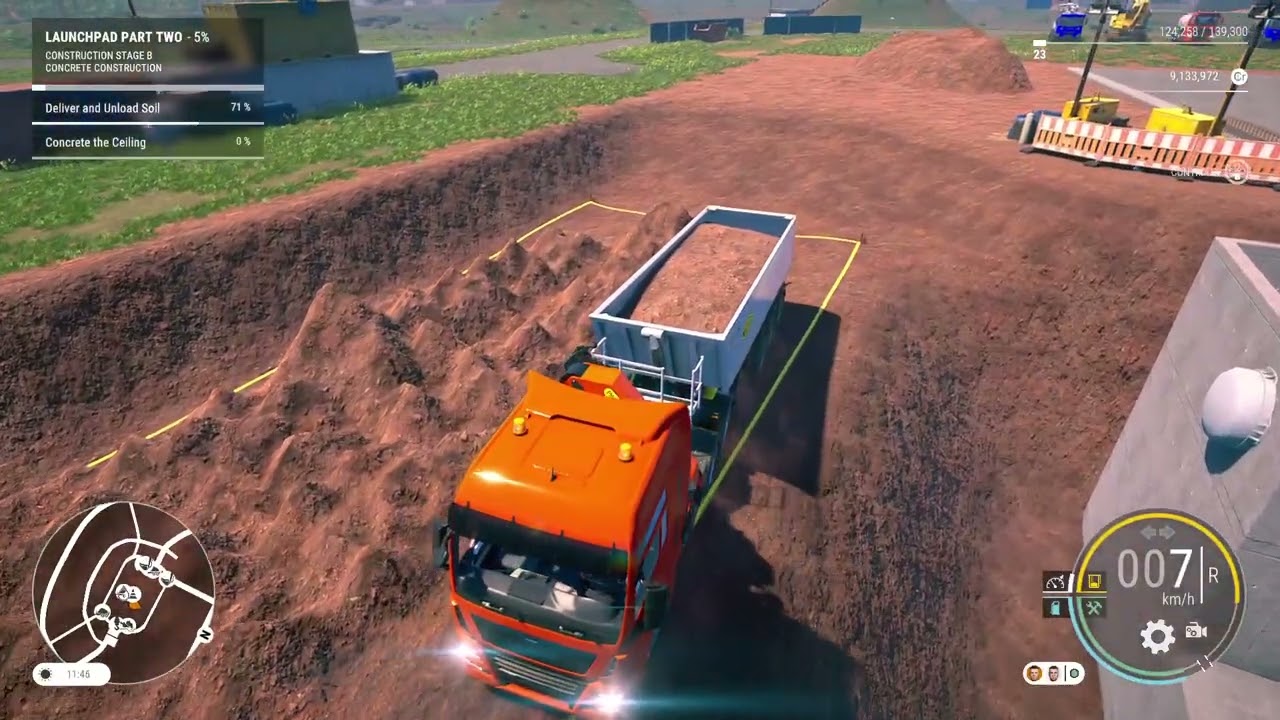 A stream of Construction simulator