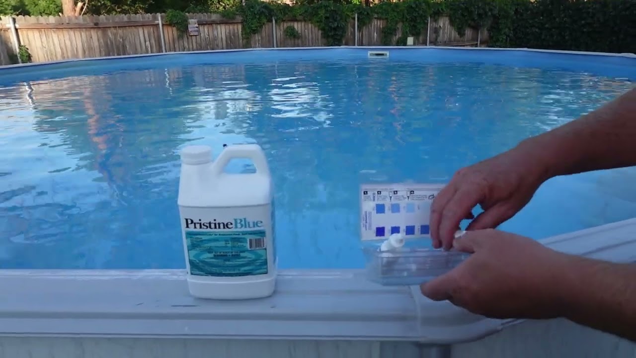 Doing My Bi-Weekly Pristine Blue Maintenance For My Swimming Pool