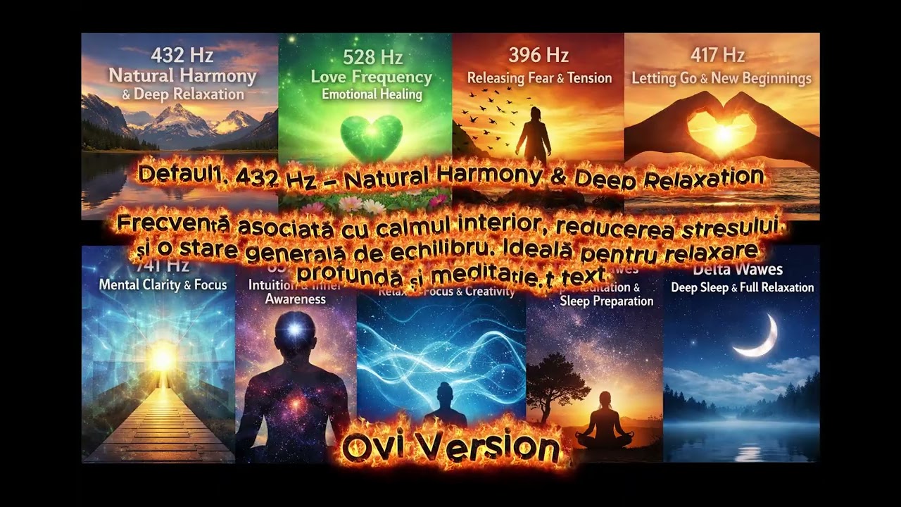 Healing Frequencies for Mind & Body | Relaxation, Focus, Sleep & Energy Balance over 1h  Ovi Version
