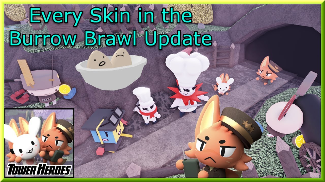 Showcasing All of the New Skins in the Burrow Brawl Update - Tower Heroes