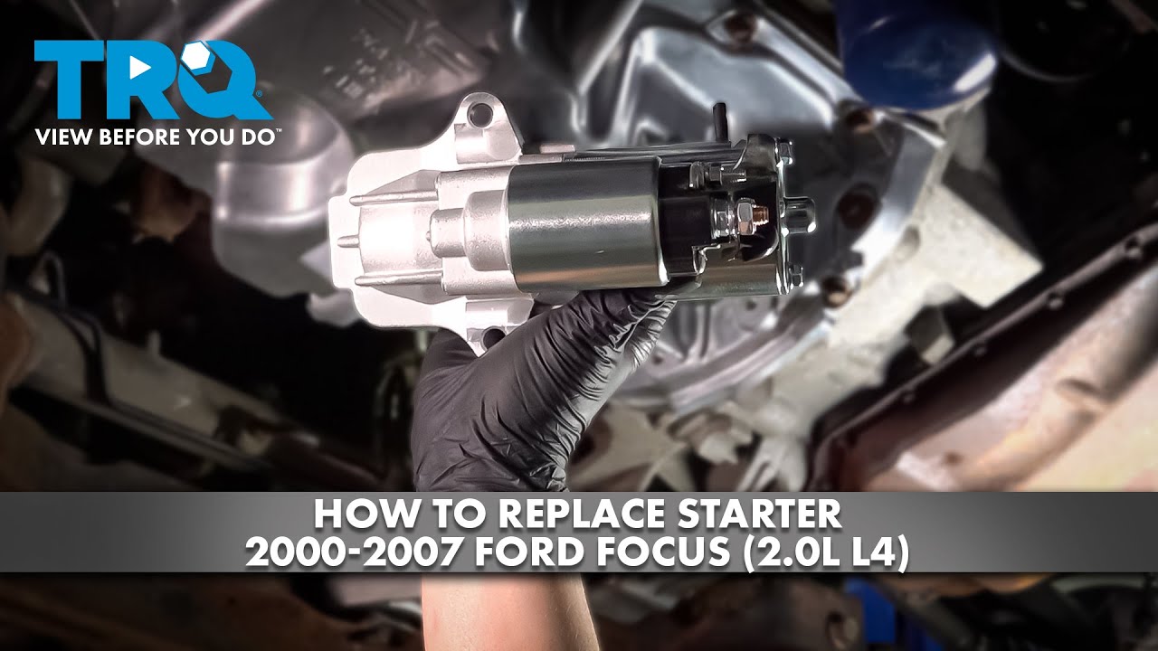 Как заменить стартер на Ford Focus 2000-2007 (2.0L L4)