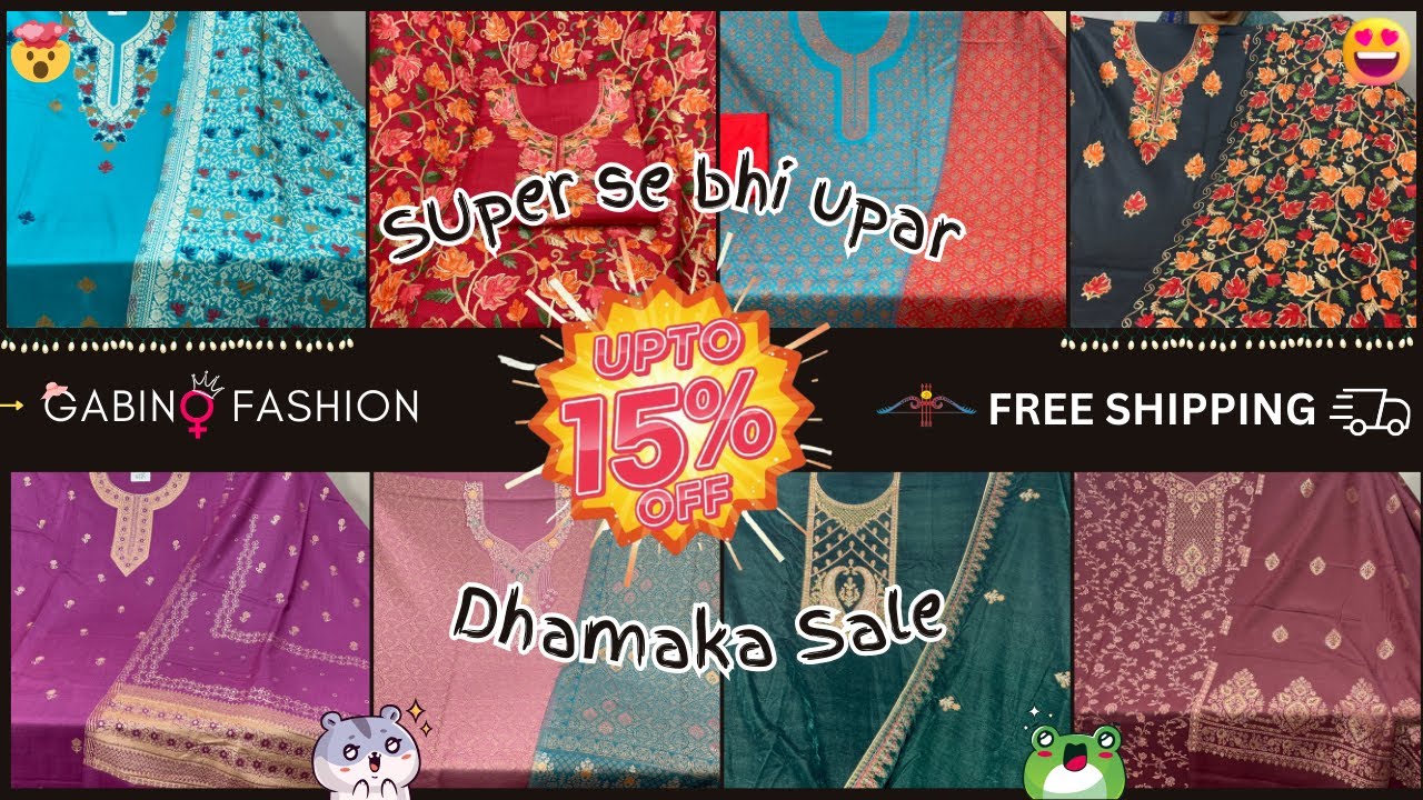 UPTO 15% Off on traditionals | SUPER SE BHI UPAR | DHAMAKA SALE - 2 | GABINO FASHION