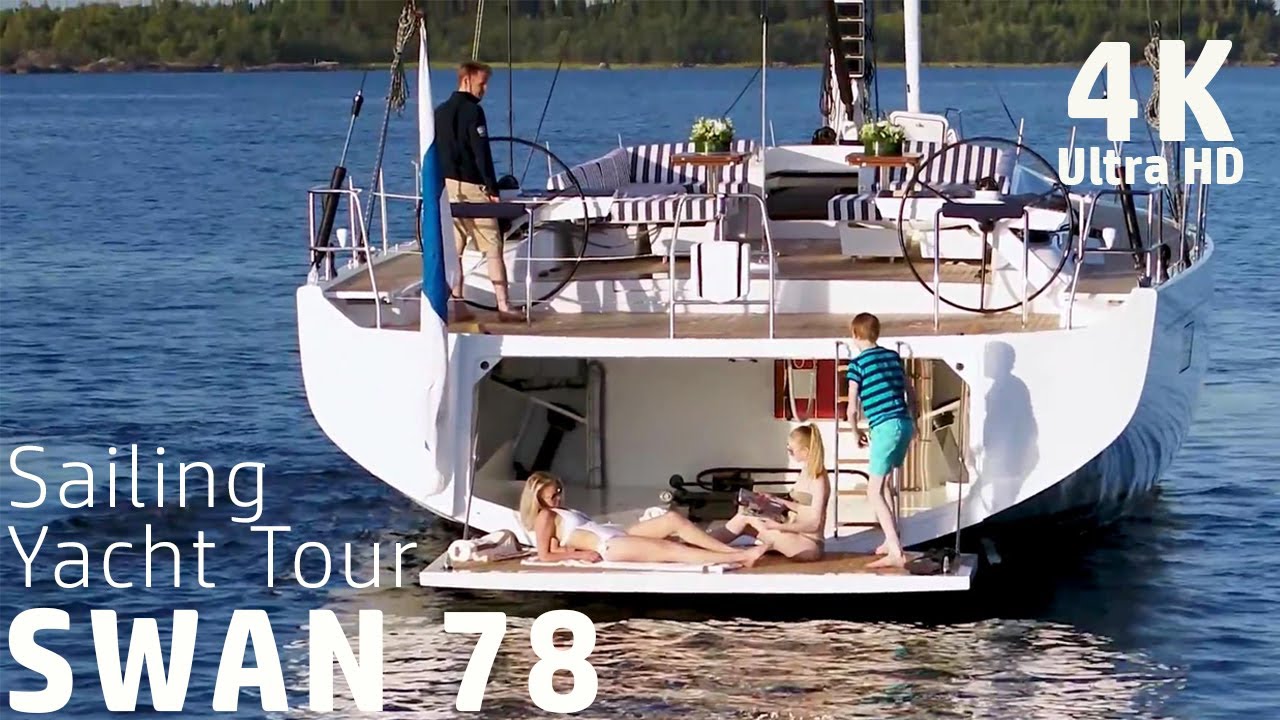 4K Swan 78 sailing yacht tour🌴🌊🌊 Plz SUBSCRIBE🌴