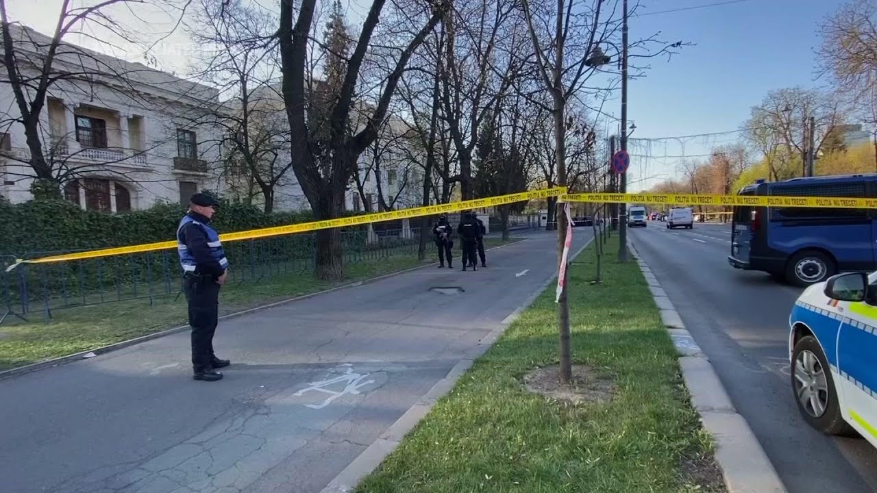 Car crashes into Russia embassy gates in Bucharest