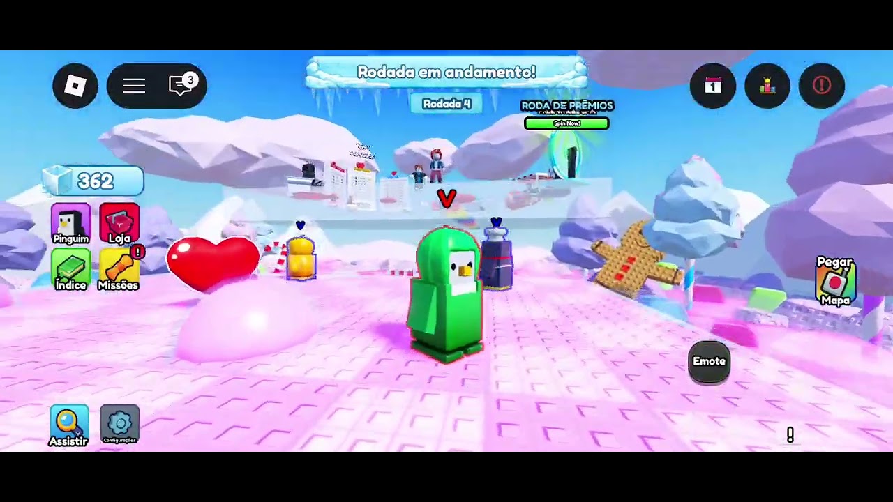 Jogando o jogo do pinguim