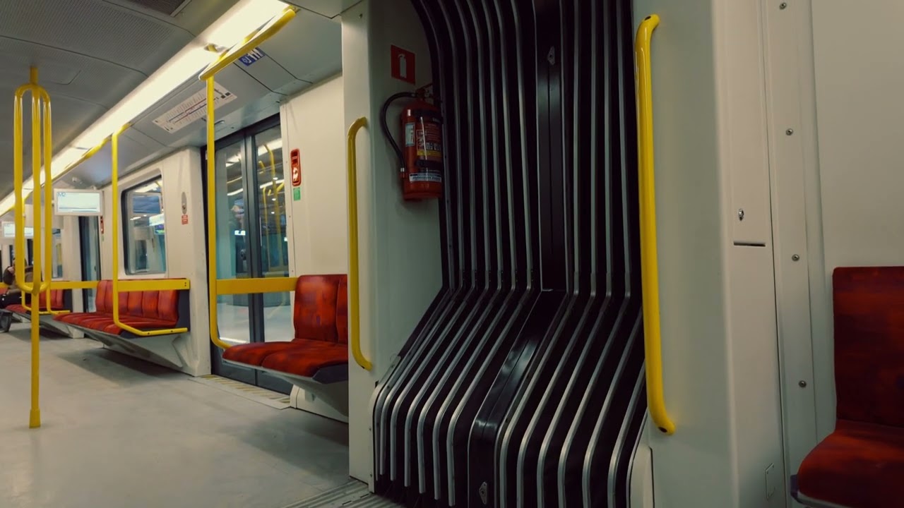 Poland, Warsaw, Metro ride from Ulrychów to Bemowo