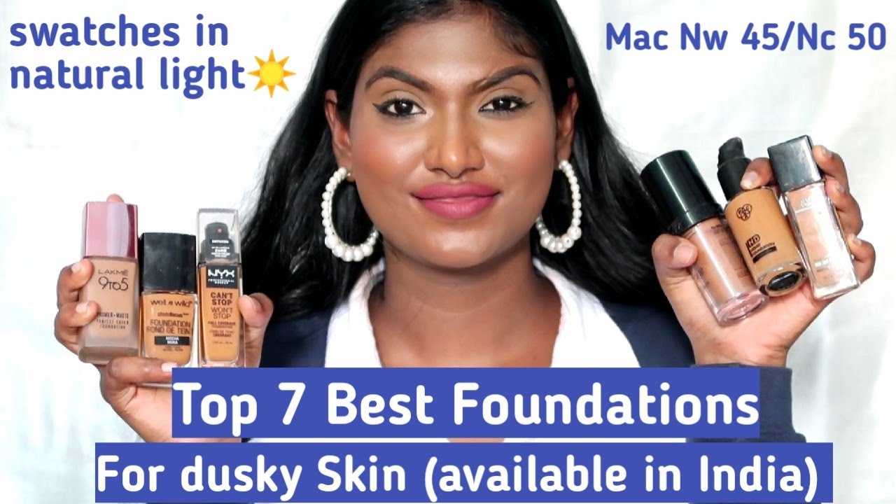 Best Foundations For Dusky/Brown Skin available in India✨| Stylish Tamizhachi