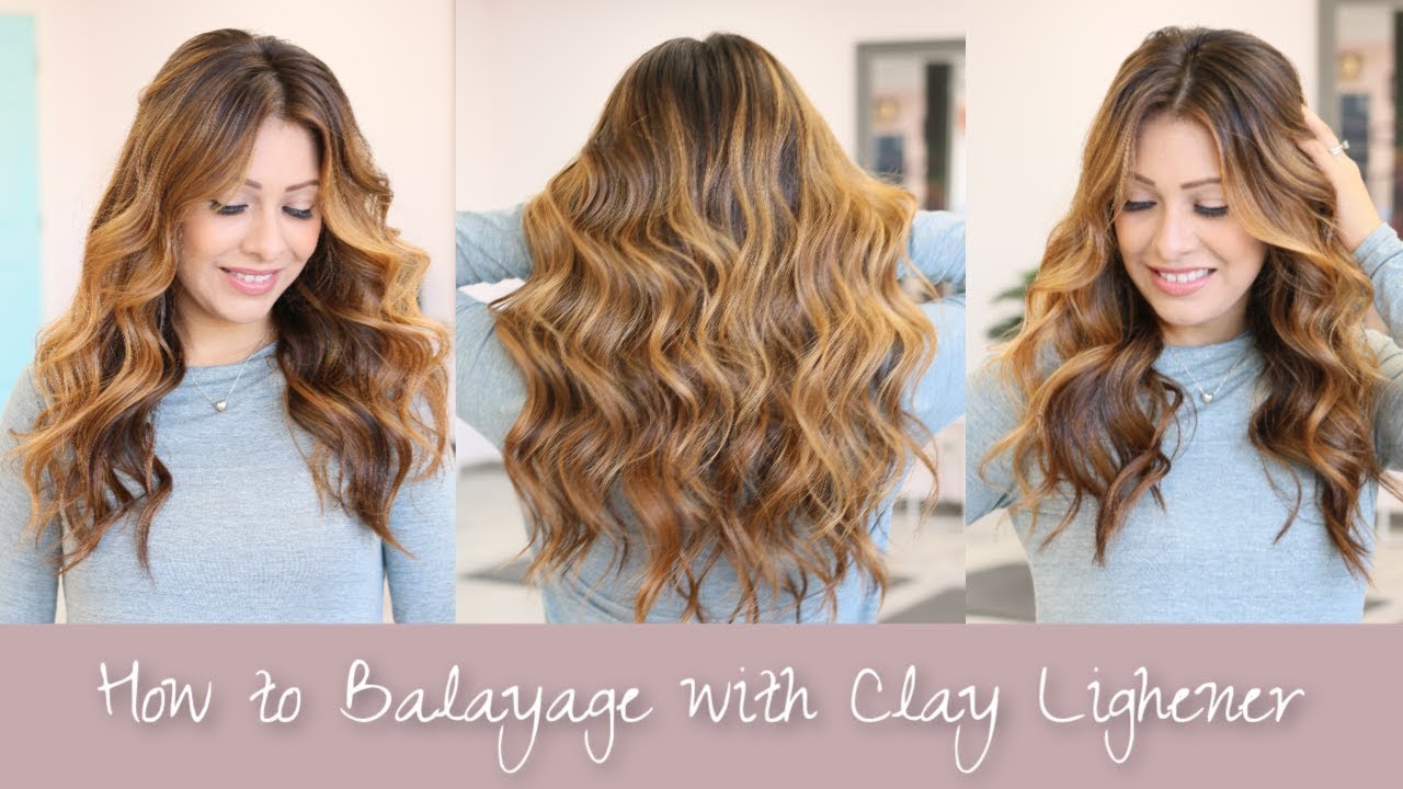 How to Balayage with Clay Lightener