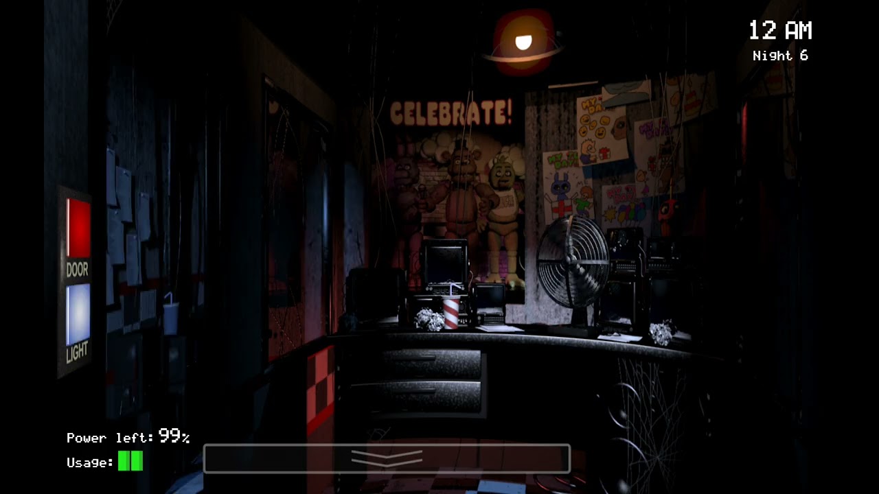 Intentando pasar la noche 6 de fnaf 😛💀