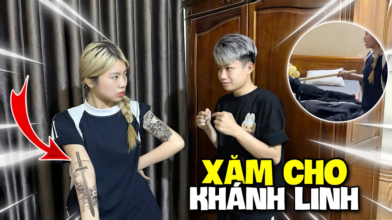 Quang Con Xăm Cho Khánh Linh Lúc Đang Ngủ Và Cái Kết