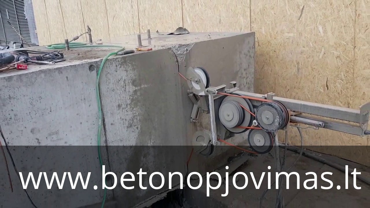 UAB Monteza, pamato pjovimas deimantiniu lynu