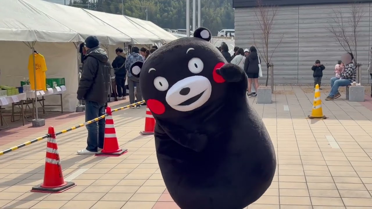 最後に大ジャンプ‼️ハッピーくまモン