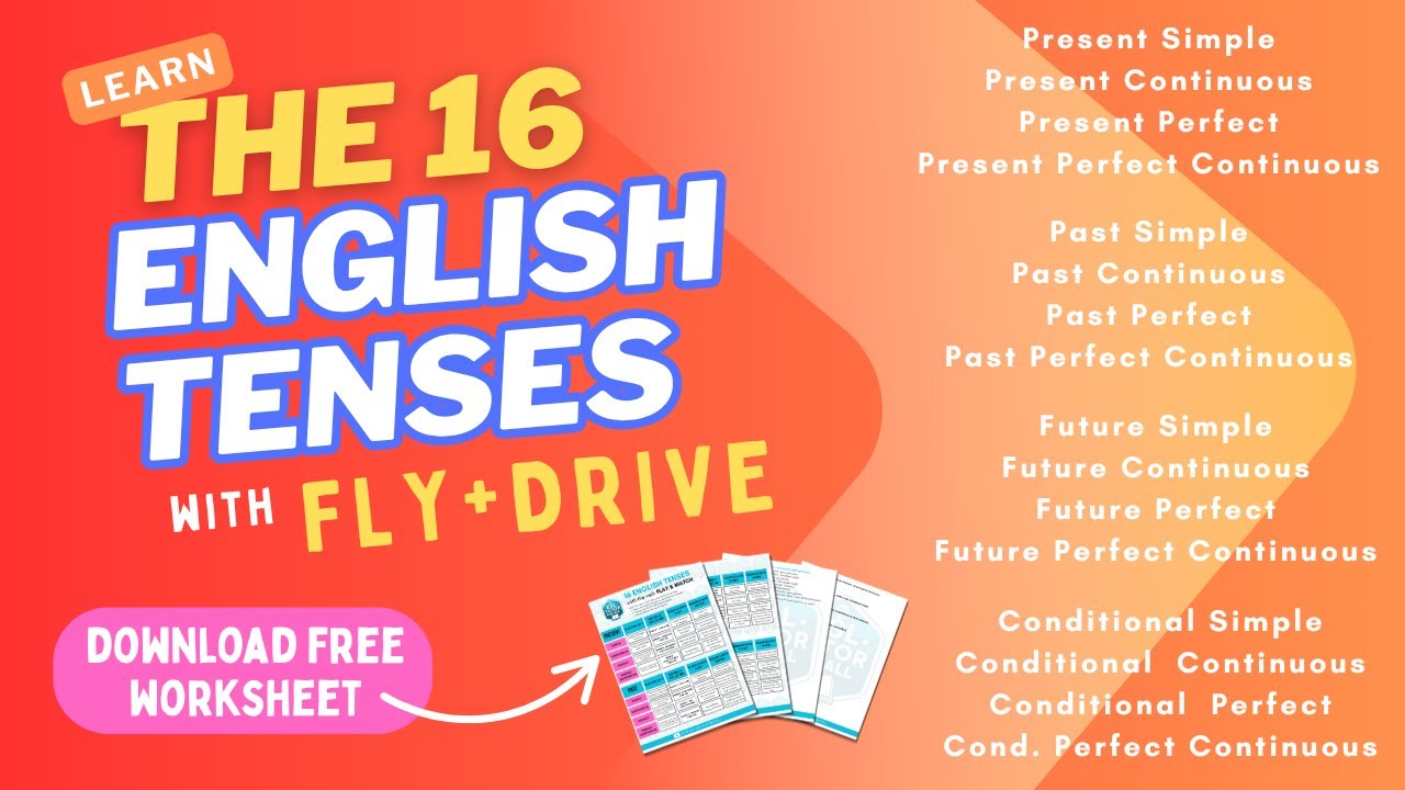 Master the 16 English Tenses with FLY + DRIVE | Learn When & How to Use Them with examples!