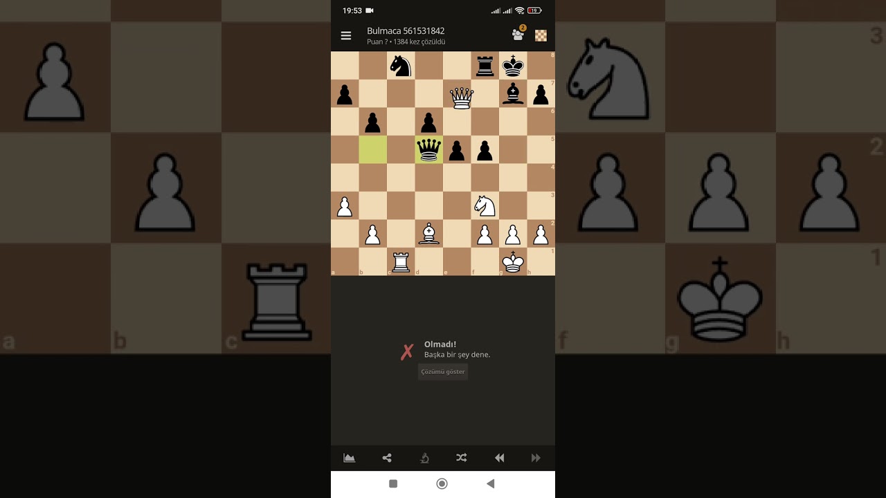 En iyi hamleler Bulmaca Satranç Chess