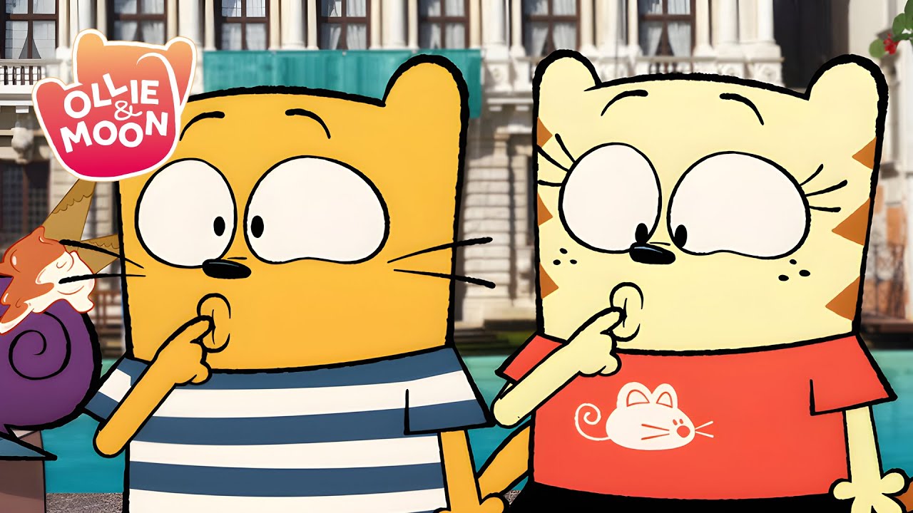 One Gelato, Two Very Different Tastes 🍅🍦 | Ollie and Moon English | 1H | S1 | Cartoon for kids