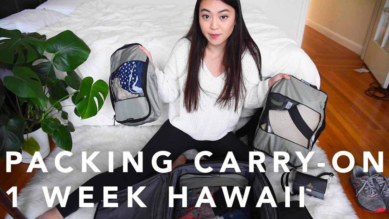 Everything I took to Hawaii | Carry on Only Packing for 1 Week