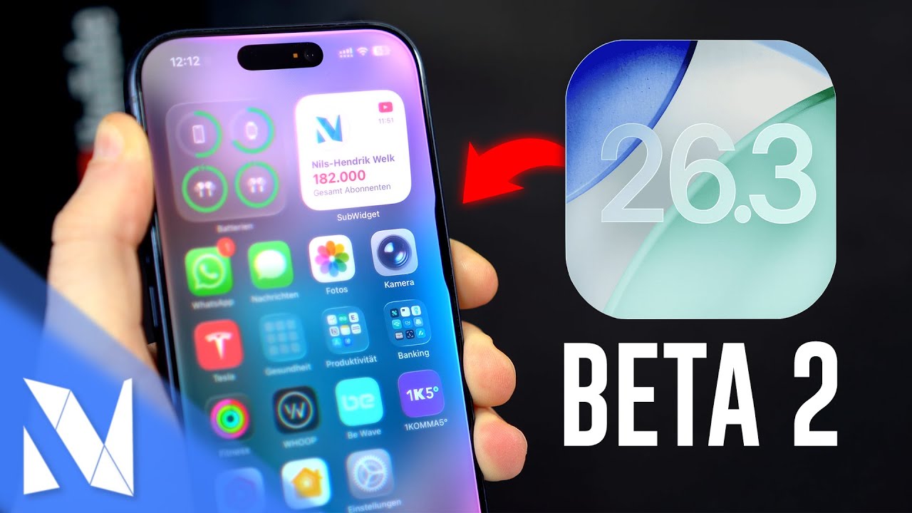 iOS 26.3 Beta 2 - Was ist neu? (iOS 26.2.1 kommt bald & Gemini verbessert Siri) | Nils-Hendrik Welk