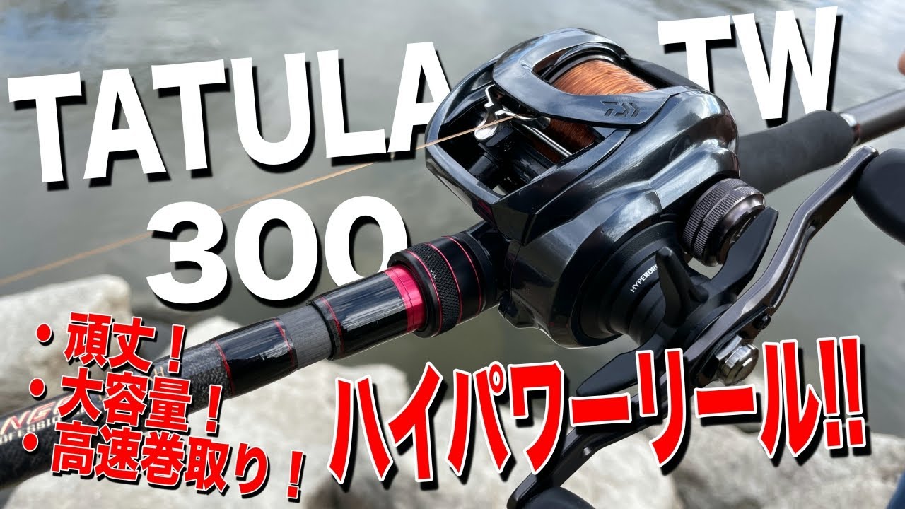 【タトゥーラ300】マジでパワーと重厚感が半端ない！ジャイアントベイトリール！
