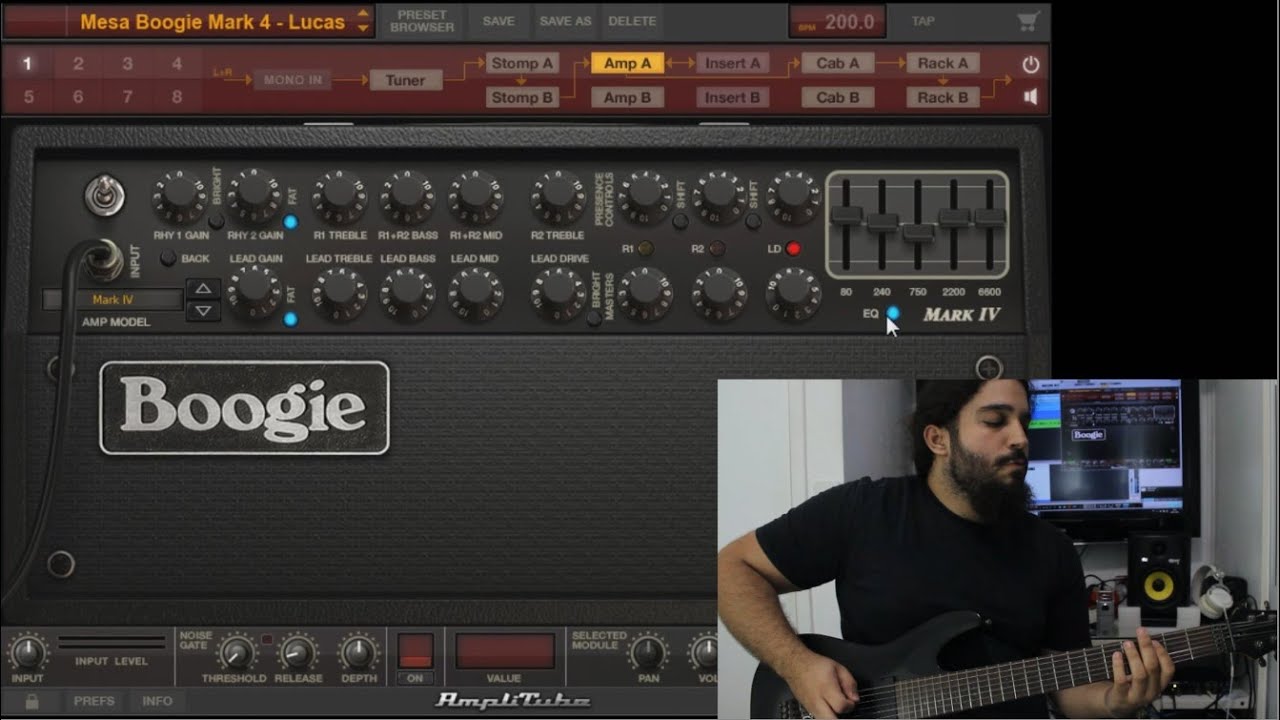 Amplitube 4 Mesa Boogie - Mark IV - DJENT - Tutorial