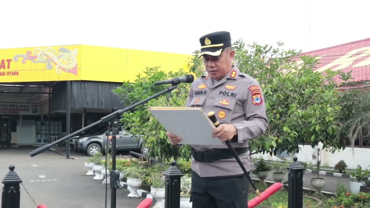 Upacara Hari Kesadaran Nasional Polres Hulu Sungai Utara