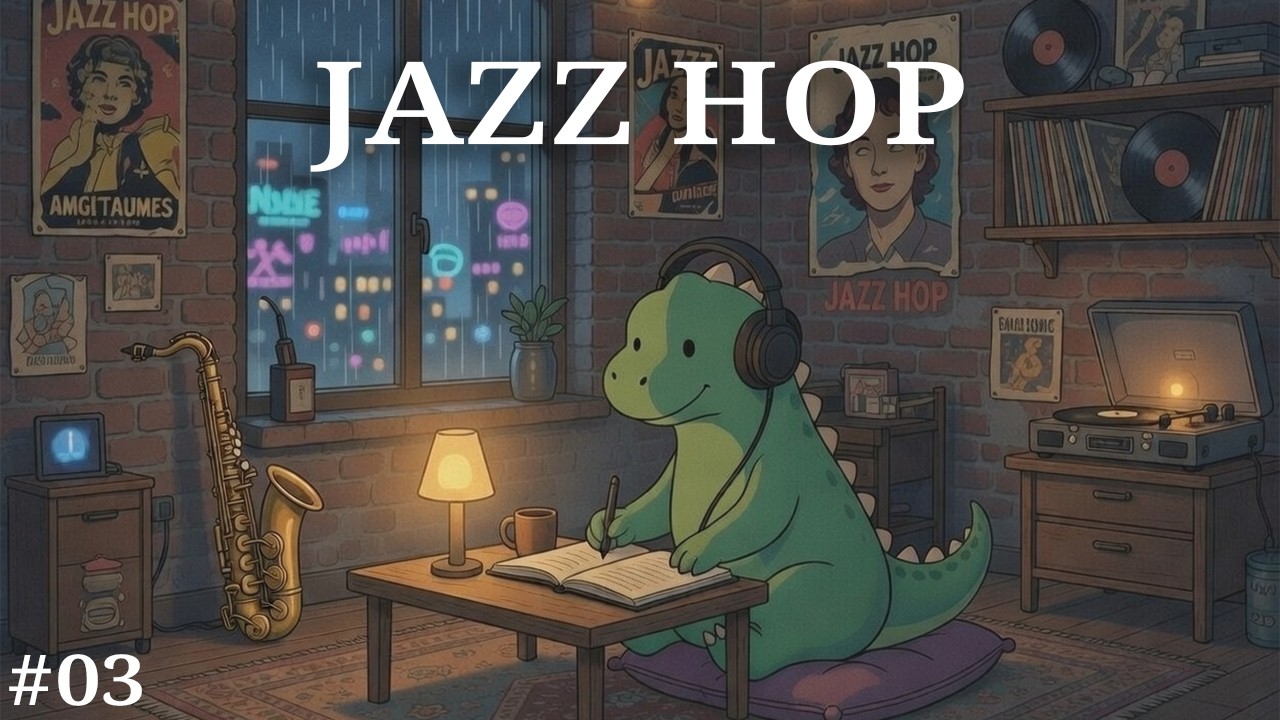 Jazz Hop Lo-Fi Session #03🌙 | Midnight Reflection Beats for Deep Focus (43 Min)