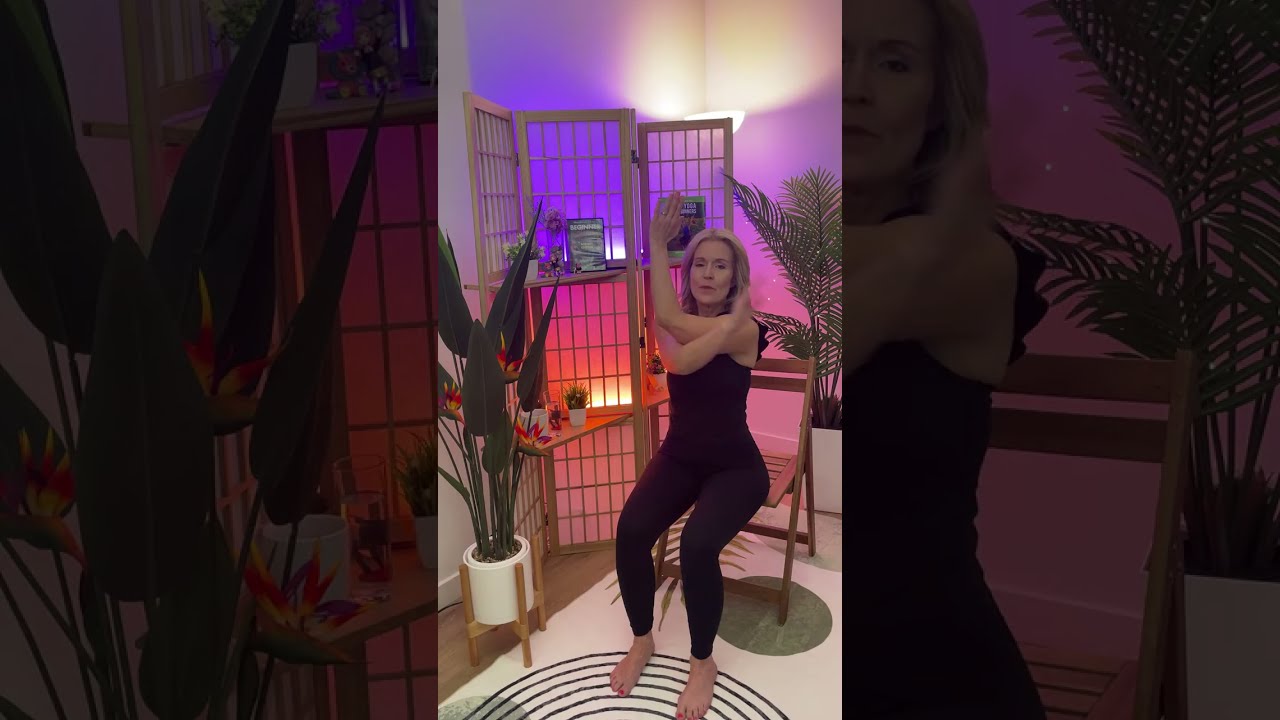 Gentle Chair Yoga Relief for Tight Shoulders, Neck & Back - Happy Yoga Live!