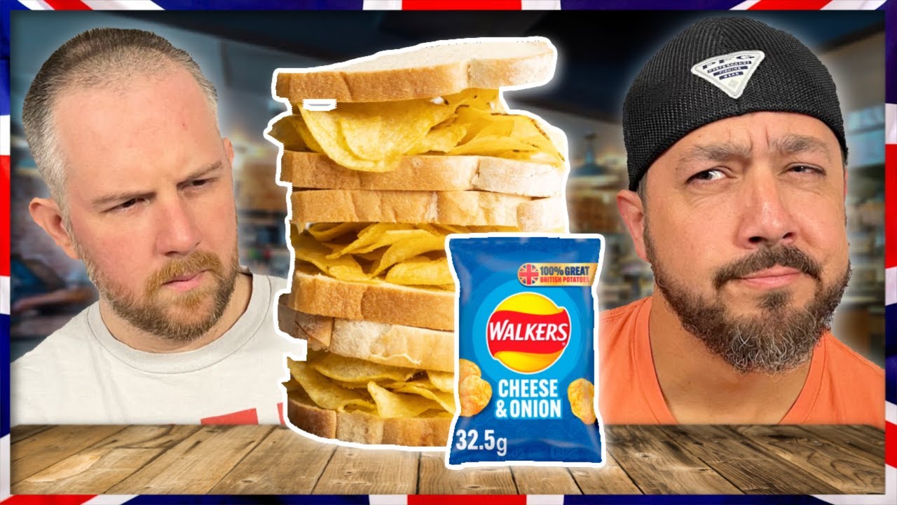 Americans Try British Crisp Sandwiches for the FIRST TIME!