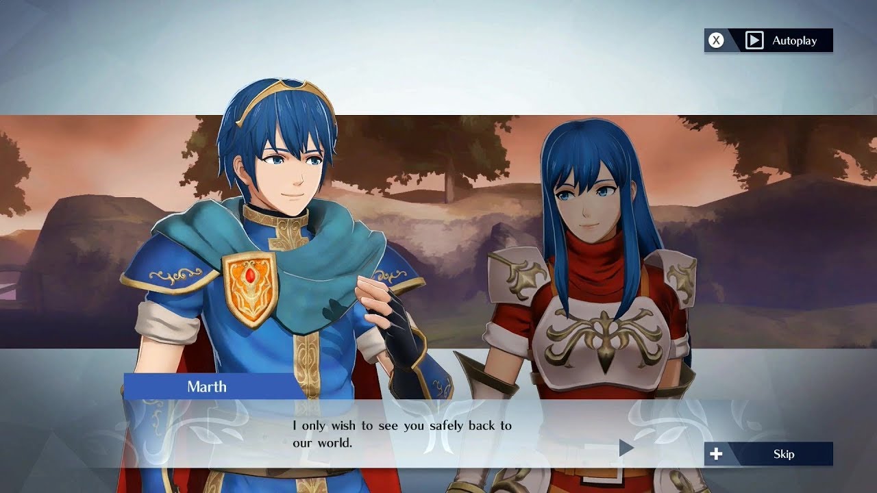 Fire Emblem Warriors - Marth & Caeda Support Conversation