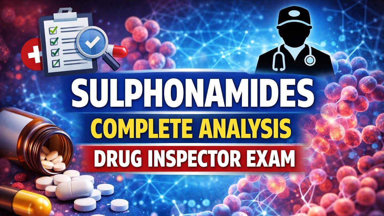 5.Sulphonamides Pharmacology | PYQ Based Complete Analysis | Drug Inspector Exam