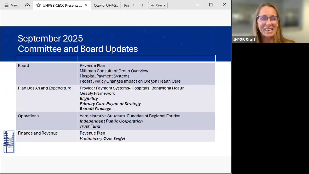 UHPGB Sept. 24, 2025, Community Engagement and Communications Committee Meeting