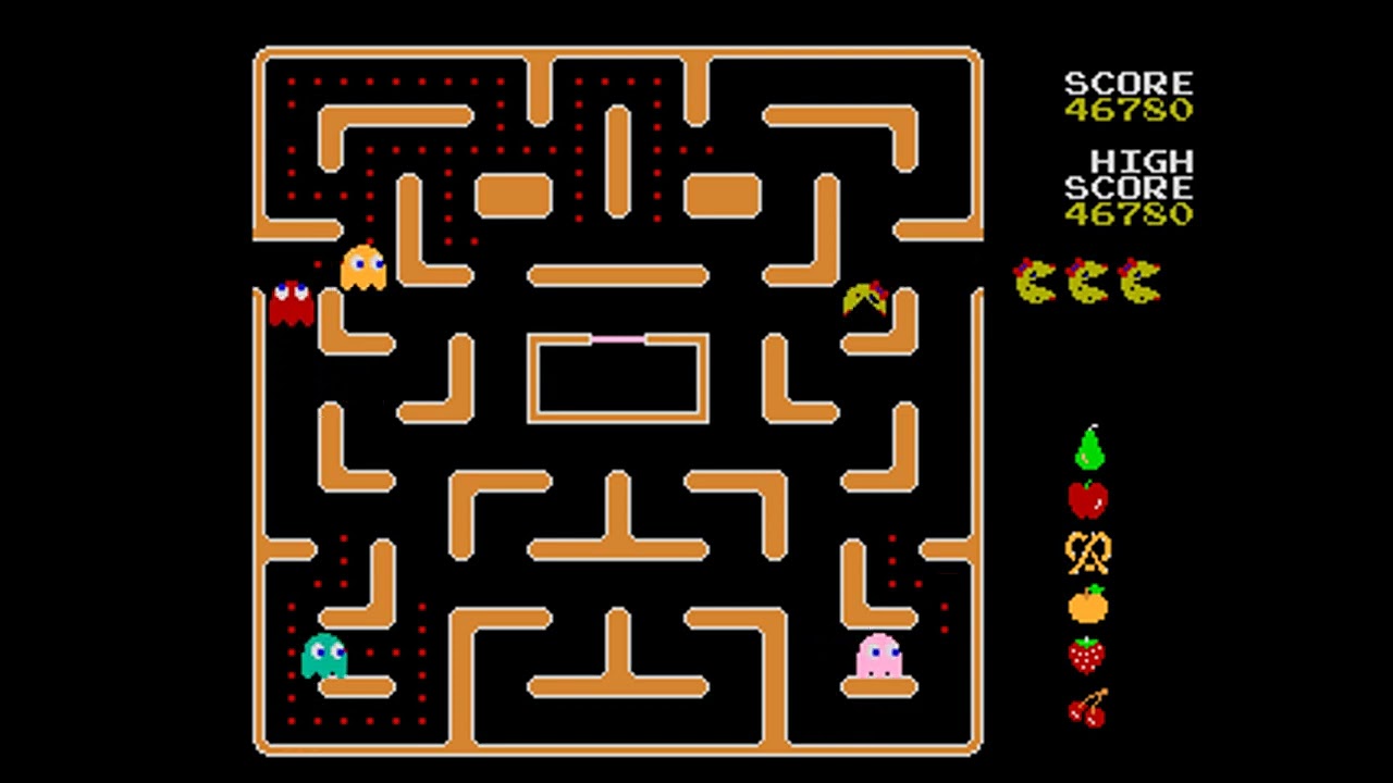 Ms. Pac-Man (Jakks Pacific Plug N Play 2004 on MAME)
