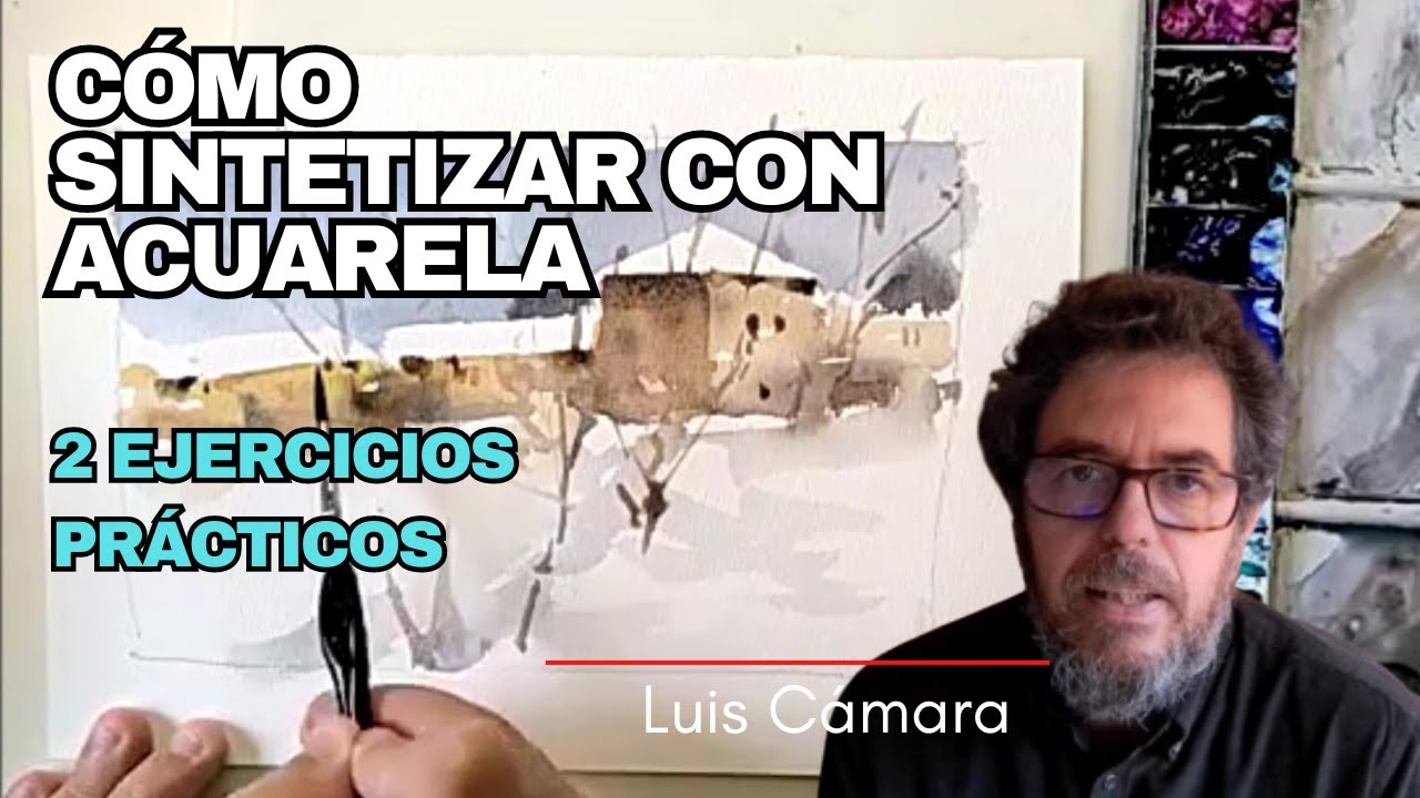 APRENDE A SINTETIZAR CON  LA ACUARELA Y CAPTAR LA ESENCIA DEL MOTIVO QUE VAYAS A PINTAR.
