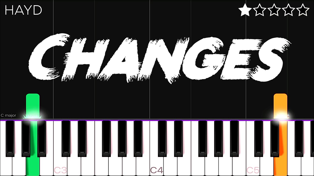 Hayd - Changes | EASY Piano Tutorial