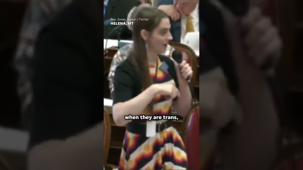 Transgender Montana lawmaker says anti-trans lawmakers will have 'blood on their hands' #Shorts