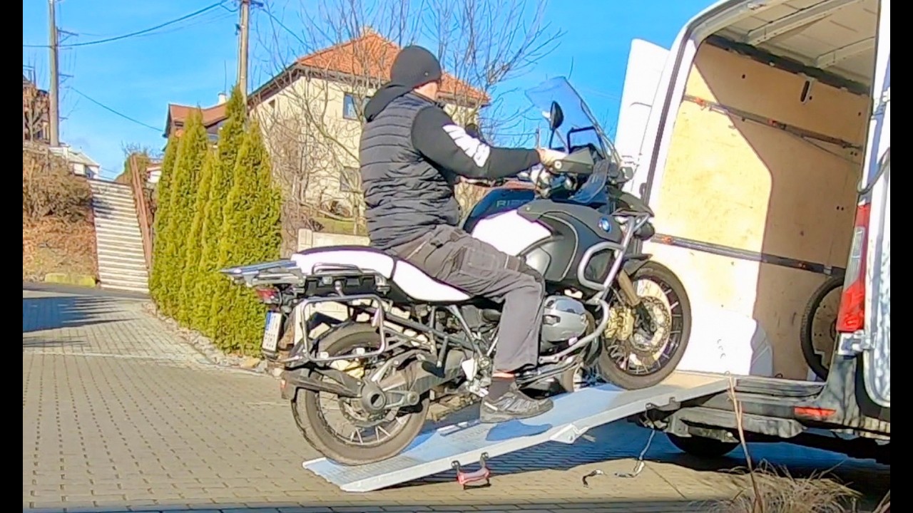 Loading a Motorcycle into a Mercedes Sprinter Van