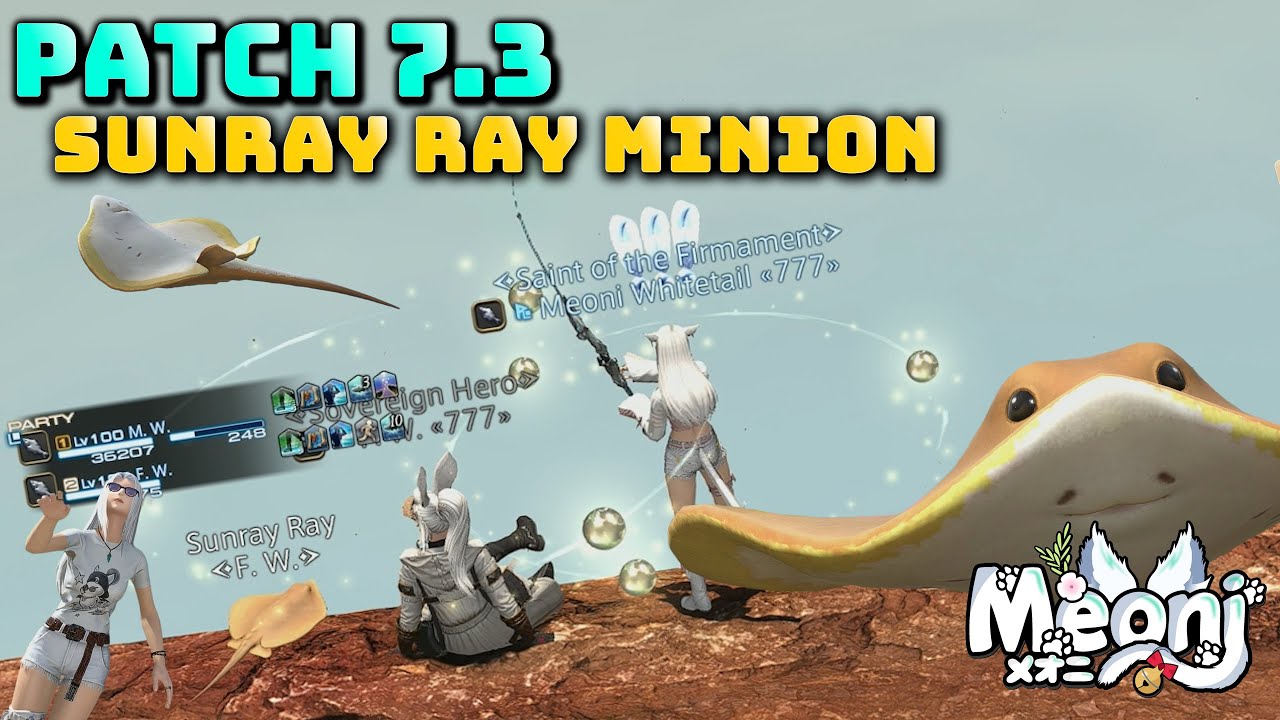 FFXIV: Sunray Ray Minion - 7.3 Fishing Reward