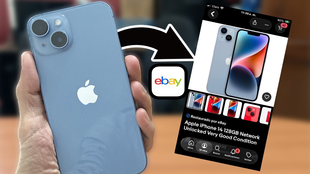 Compré UN IPHONE 14 BARATO (REACONDICIONADO) EN EBAY ¿QUE TAL LLEGÓ?... 😶