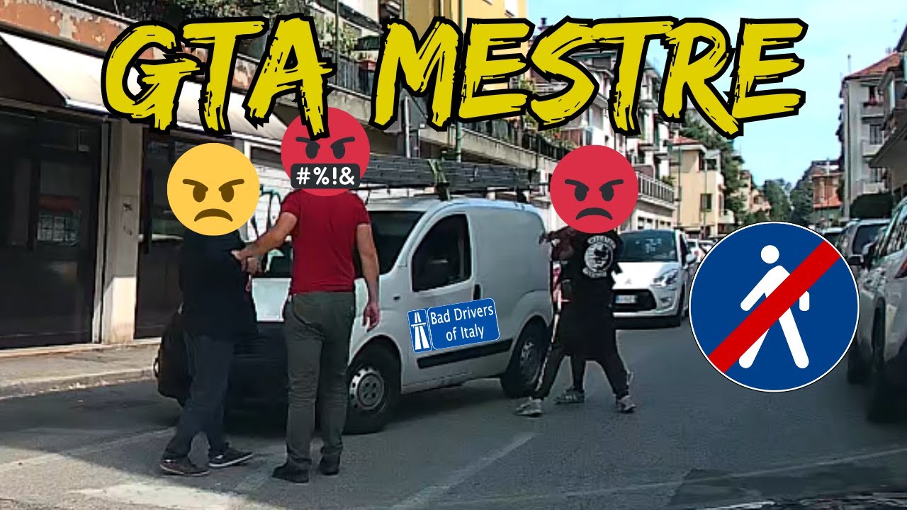 BAD DRIVERS OF ITALY dashcam compilation 11.24 - GTA MESTRE