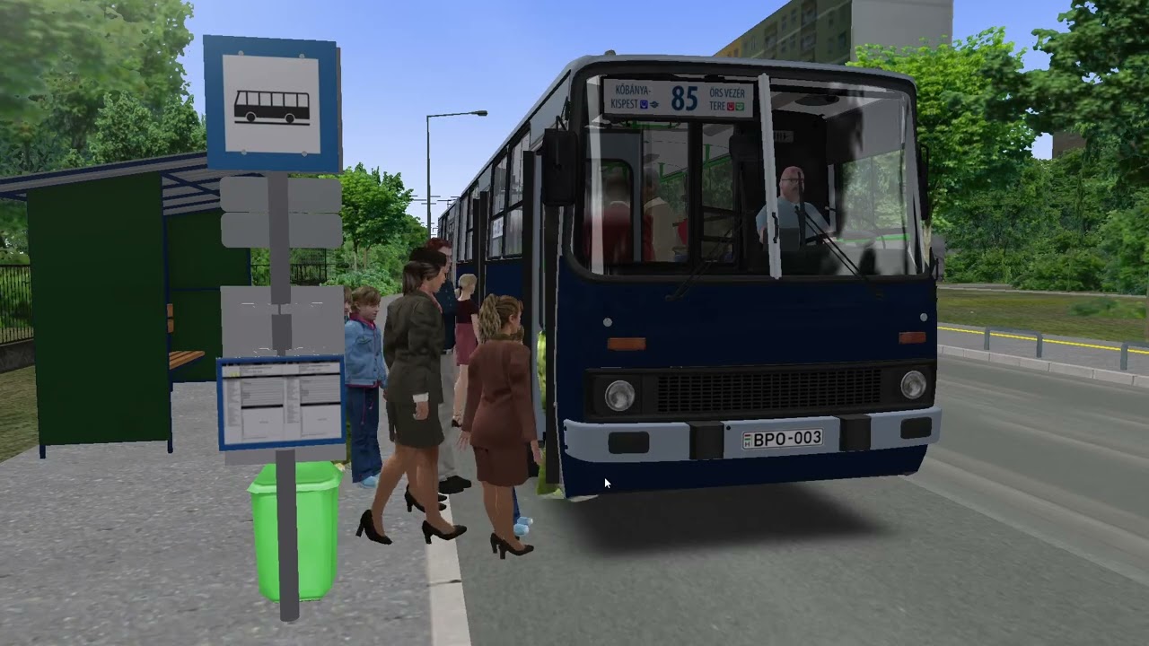 OMSI 2 Délpest 5.1 85-ös busz Ikarus 280.49 BPO-003 Kőbánya-Kispest M - Örs vezér tere M+H