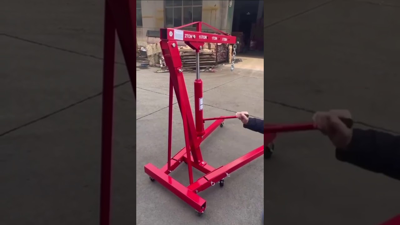 heavy duty 2 ton folding shop crane