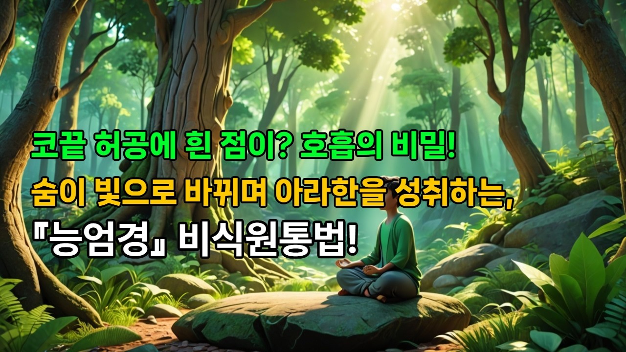코끝 허공에 흰 점이? - 숨이 빛으로 바뀌며 아라한을 성취하는 『능엄경』 비식원통법!