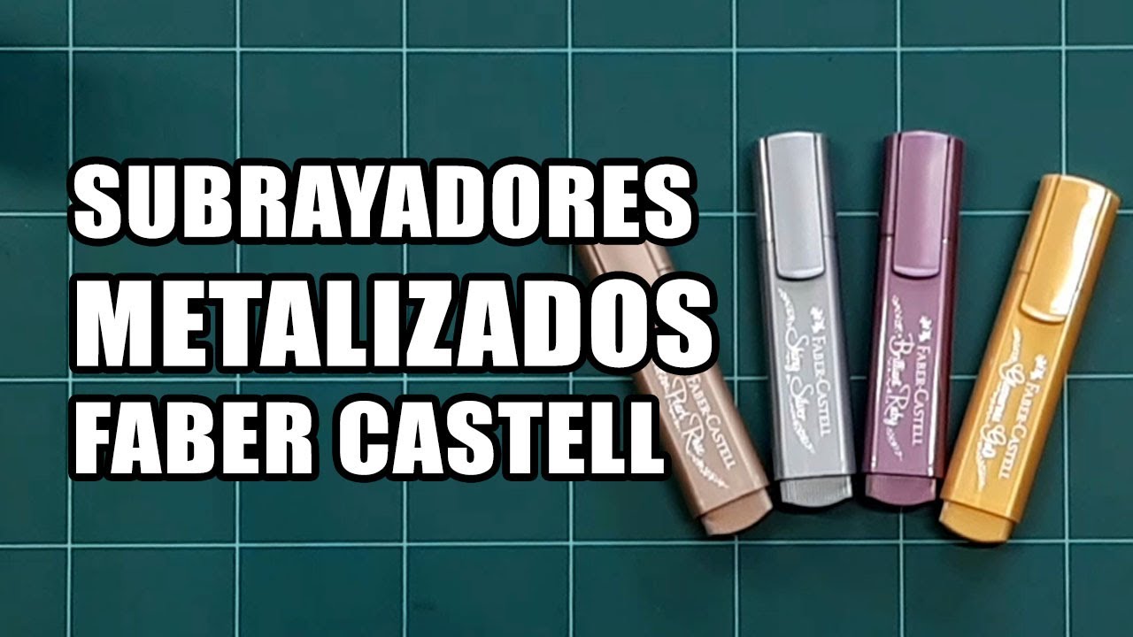 SUBRAYADORES METALIZADOS FABER CASTELL