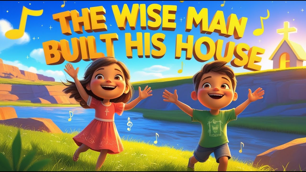 The Wise Man Built His House | Christian Song for Kids | Bible Worship Fun & Learn