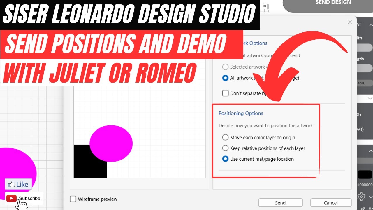 A Guide to Mastering Send to Machine Positions in LDS with Siser Juliet and Romeo
