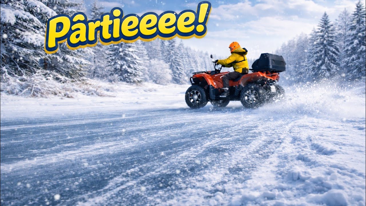 ERA SA SE RUPA GHEATA CU MINE AM INTRAT CU ATV PE GARLA CF MOTO 450L #motovlog