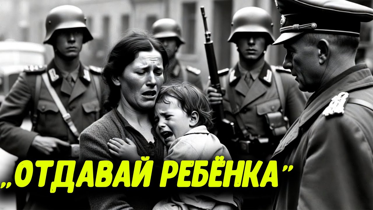 «Мама, почему дядя смеется?». —  забава пьяных немецких солдат на глазах у всех в селе..