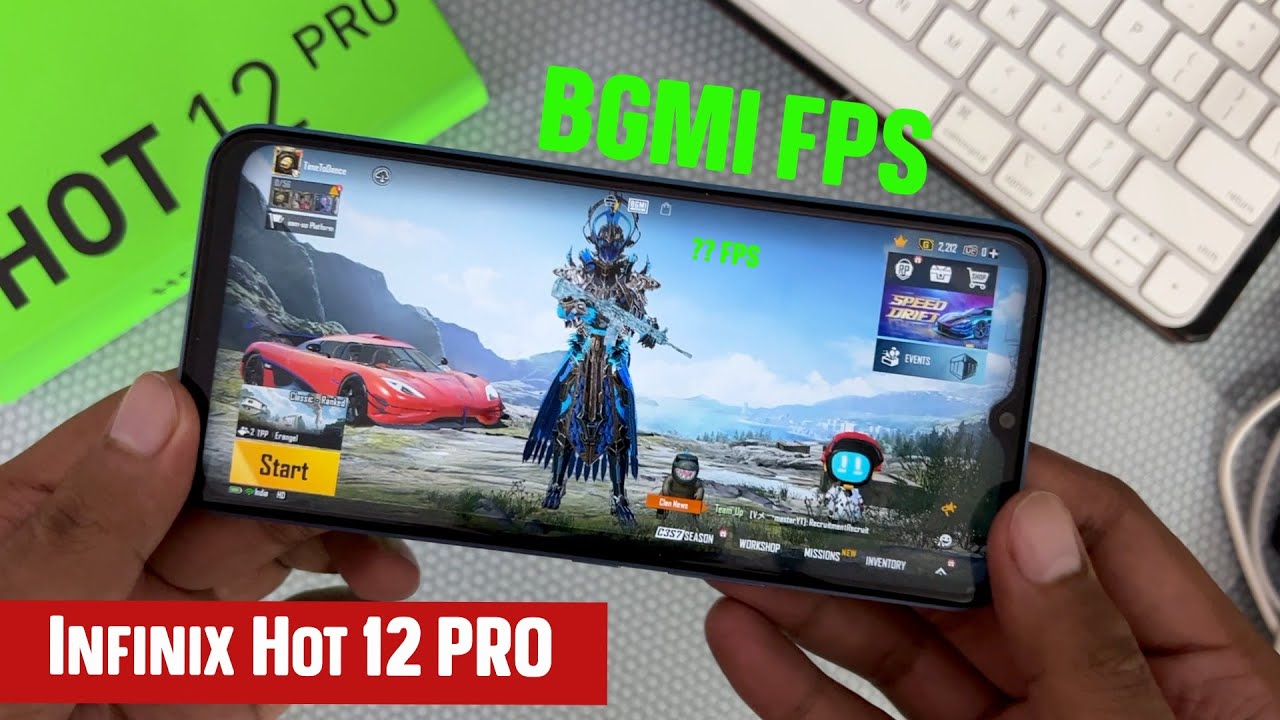 Infinix HOT 12 Pro PUBG Gaming Test with FPS & Gyroscope | BGMI Gameplay Hindi