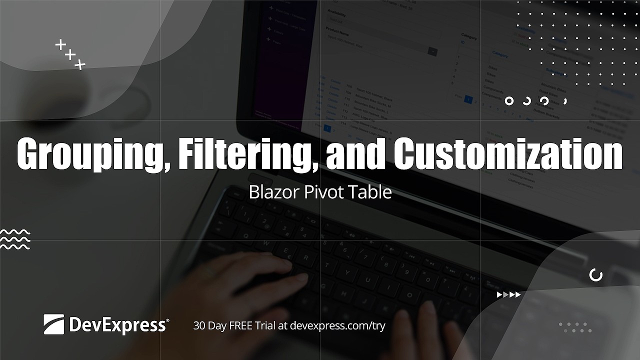 Blazor Pivot Table: Grouping, Filtering, and Customization