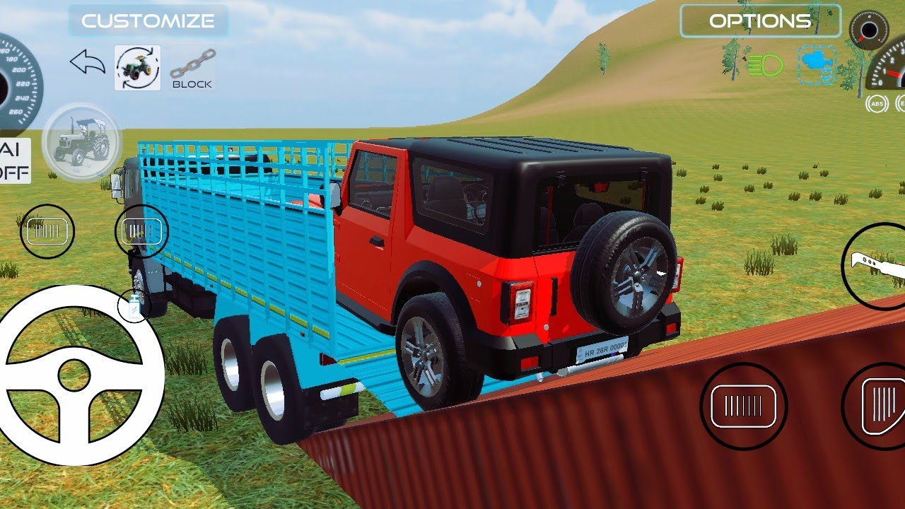 Drive Thar and Truck unloading stone From Dumper in Game 💥 #jcb #tractor #dumper #truck #gameplay